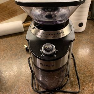 Sboly SYCG-801 Conical Electric burr Coffee Grinder Auto-off 19 Setting 12 Cup
